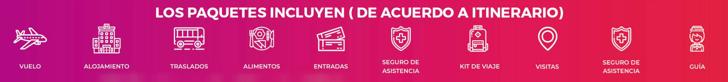 Lo que incluyen los Paquetes Quinceañeras